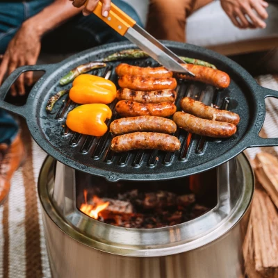 Støpejerns grilltopp - stor Solo Stove