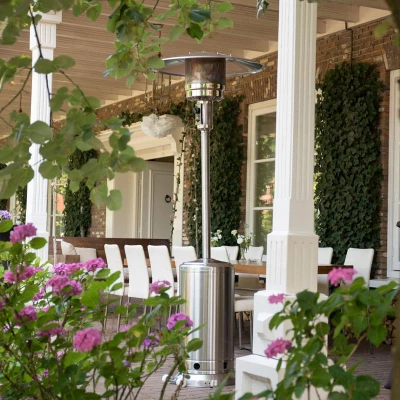 Rustfrit stål terrassevarmer Sargas rustfritt stål
