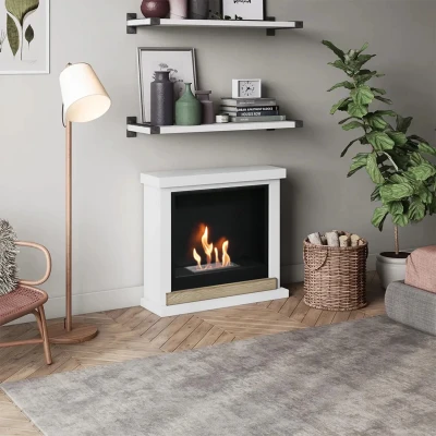 Skagen Hvit Biopeis – moderne og stilrent design. Skagen Hvit Biopeis peis i moderne og stilren design