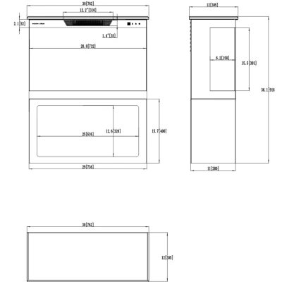 Aflamo Tower + Stativ 76 cm Elektrisk Peis