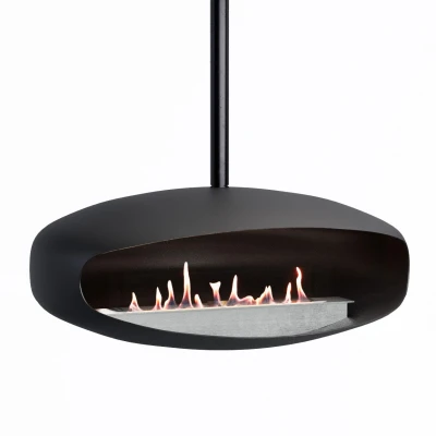 Hein & Haugaard UFO-80 Mega takhengt biopeis i polert svart Hein & Haugaard UFO-80 Mega takhengt biopeis i polert svart