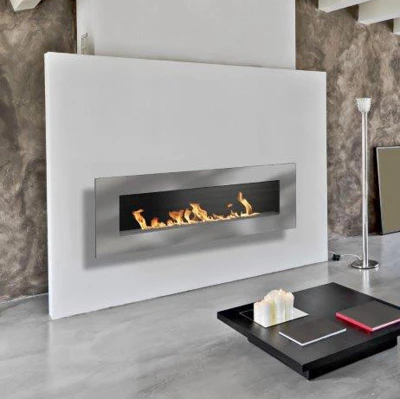 Børstet stål Nero 1450 Nero 1450 Icon Fires i børstet stål