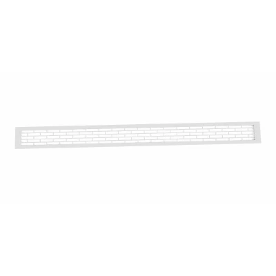 Ventilationsrist Hvid - 100x9 cm med et ventilationsareal 450 cm²