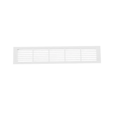 Ventilationsrist Hvid - 50x10 cm med et ventilationsareal 214 cm2
