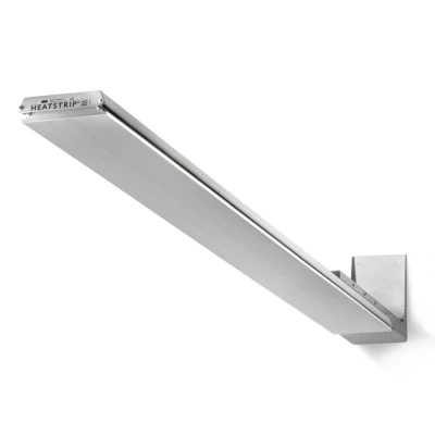 Beslag Heatstrip Design Veggfeste Heatstrip Design i sølv