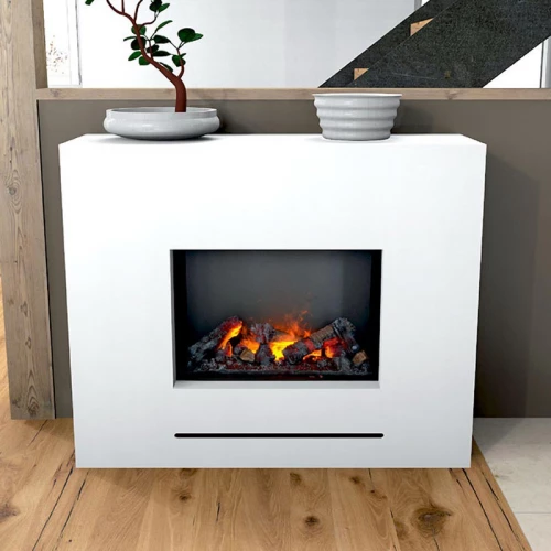 Lessing peis med opti-myst vanndamp peisinnsats | Glow Fire Lessing Glow Fire