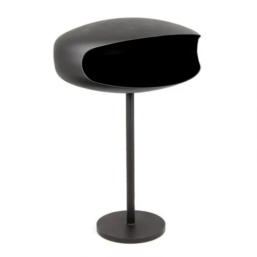 UFO-60 svart biopeis på pidestall | Biopeiser Shop Hein & Haugaard UFO-60 Frittstående biopeis på fot i svart