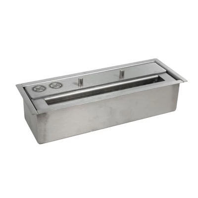 Deluxe brannkar i rustfritt stål med 1 L kapasitet