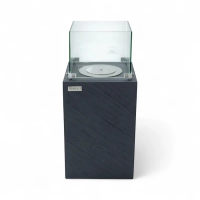 ZERMATT biopeis – Slate Black søyleformet modell i fiberbetong | Biopeiser-shop.no ZERMATT