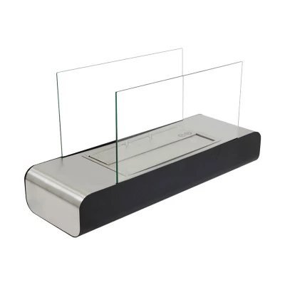 Biopeis til gulv i rustfritt stål og svart