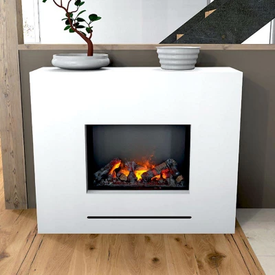 Lessing peis med opti-myst vanndamp peisinnsats | Glow Fire Lessing Glow Fire