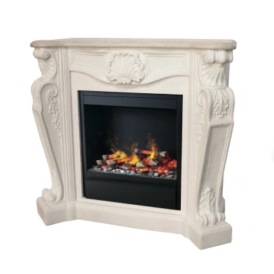 Louis Castle Stone Surround vanndamp peis hvit Louis Castle Stone Surround vanndamp peis hvit