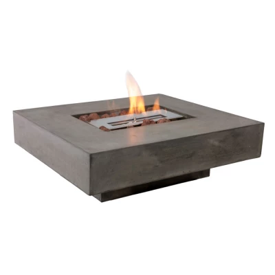 Minibord i betongkompositt med 1 liter bioetanol brenner 