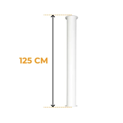 ScandiFlames Toronto Monteringsrør Hvit 125 cm ScandiFlames Toronto Monteringsrør Hvit 125 cm