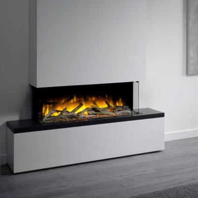 Tropo 1000 Elektrisk Peis med LED flammer og fjernkontroll Frittstående elpeis Tropo 1000 fra Flamerite Fires