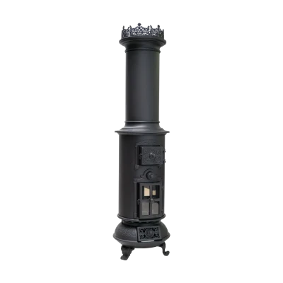 Klassisk frittstående bioetanolpeis i svart, med justerbar flamme og miljøvennlig bioetanolbrensel.