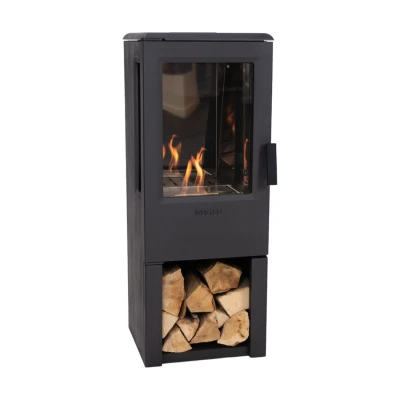 Nobel 90 Bioetanol peis – Frittstående, svart, 42,5 cm x 101,5 cm