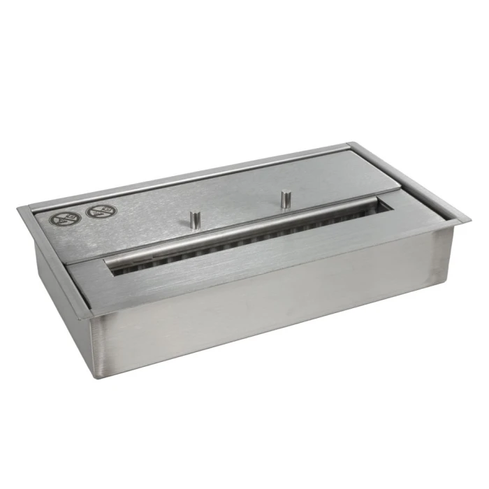 Deluxe brannkar i rustfritt stål med 2 L kapasitet