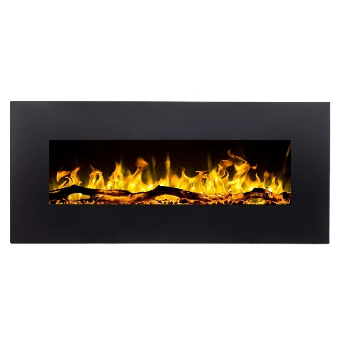 Aflamo Albion 110 cm svart veggmontert elektrisk peis