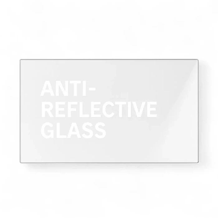 Antirefleksglass for British Fires elektriske peiser