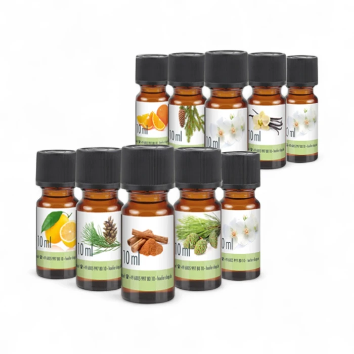Duft til biopeiser - 10-pakning | Biopeiser Shop Pakke med 10 forskjellige duftoljer