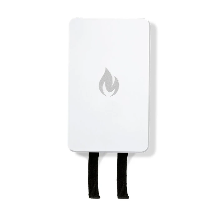 Nordic Flame brannteppe i hvit designboks