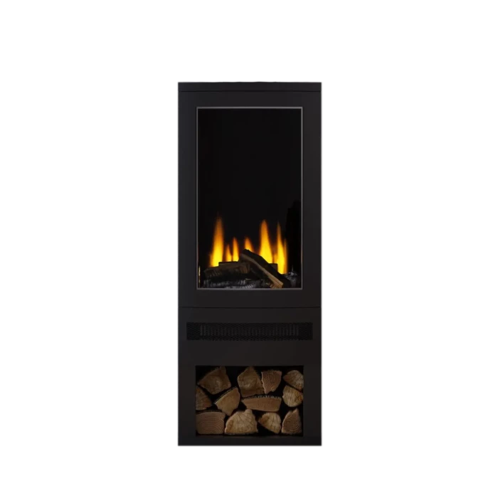 British Fires Bramshaw - Frittstående elektrisk peis med vedoppbevaring