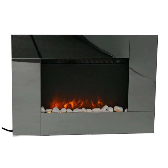 Vegghengt peis med speilramme Veggpeis med speilramme