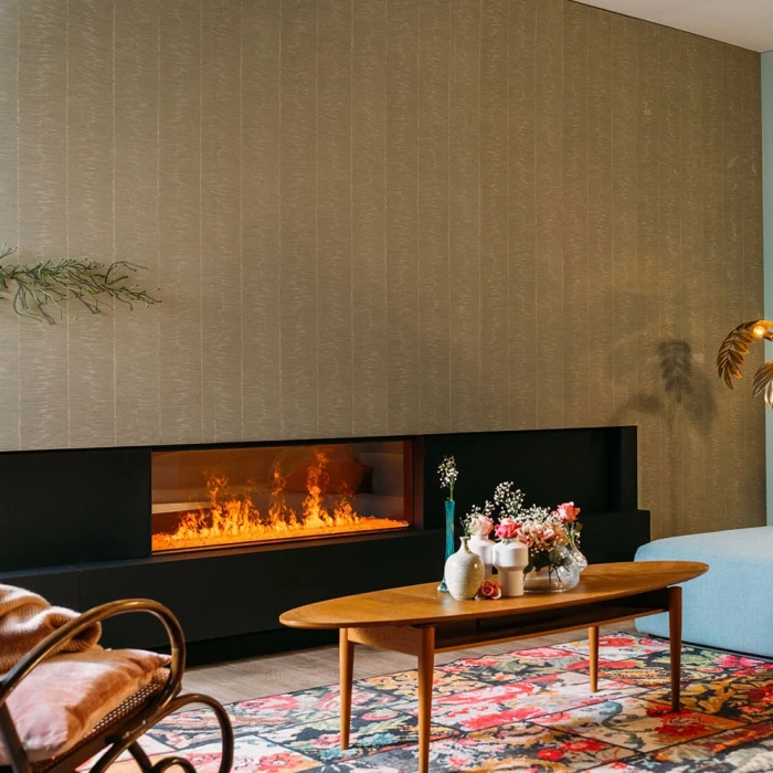 Faber e-MatriX Linear 1300-400 I Lang og Smal Vanndamp Peis