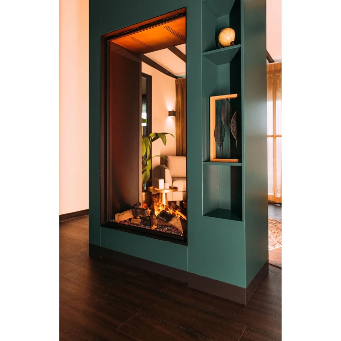 Faber e-MatriX Vertical 800-1600 ST Faber e-MatriX Vertical 800-1600 ST Ekstra Høy Gjennomgående Vanndamp peisinnsats