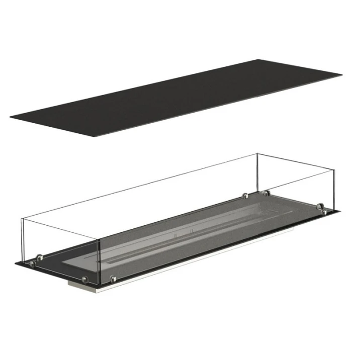 Foco Four 1200 - 4-sidig biopeis til innebygging i en vegg