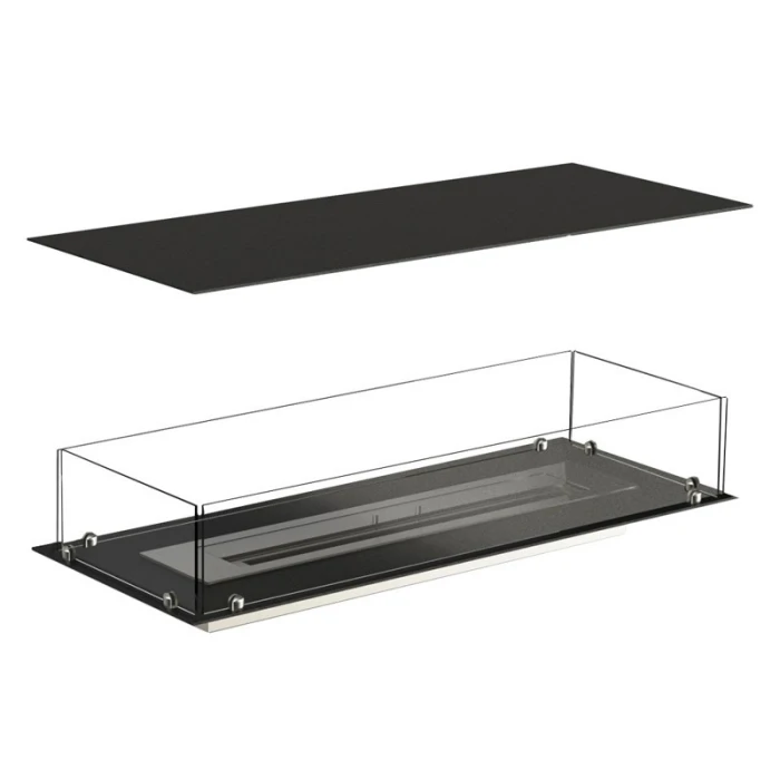 Foco Four 1000 - 4-sidig biopeis til innebygging i en vegg