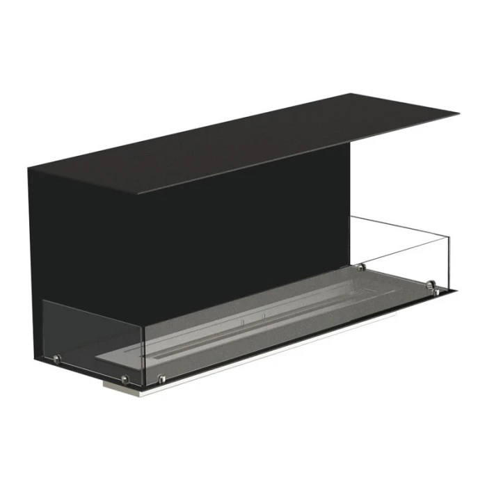 Foco Three 1200 - 3-sidig biopeis til installasjon| Biopeiser-shop.no Foco Three 1200 3-sidig biopeis, innebygging i utstående vegger.