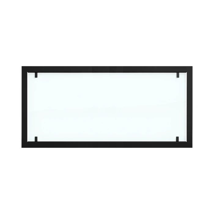 Ytterramme til Foco 1200 med full sikkerhetsglass | Kjøp Foco Fires her Sort stål ytterramme med fullglass til Foco 1200 biopeiser.