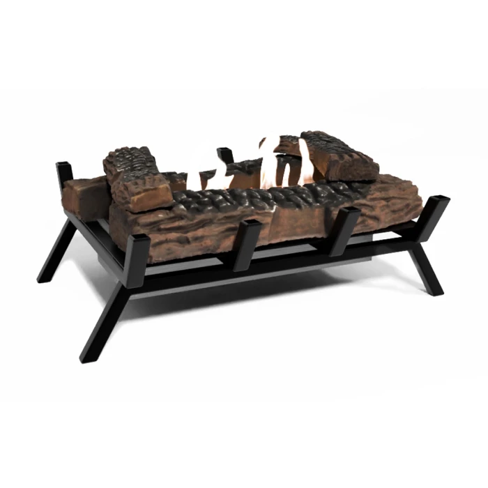 Rist M - 40 cm bred frittstående biopeisinnsats med keramisk dekortre