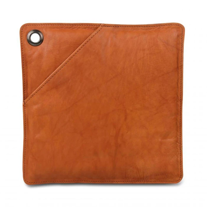 Gryteklut i brunt lær