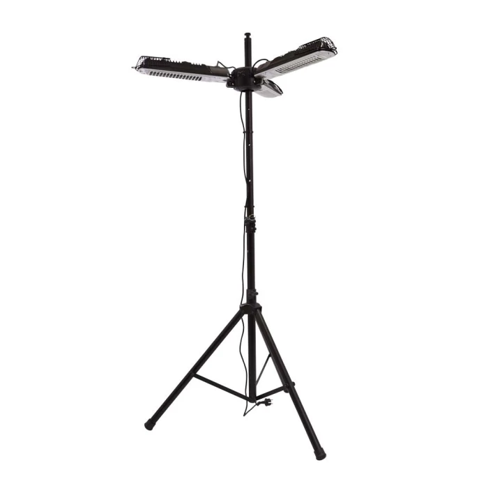 Svart parasoll terrassevarmer 