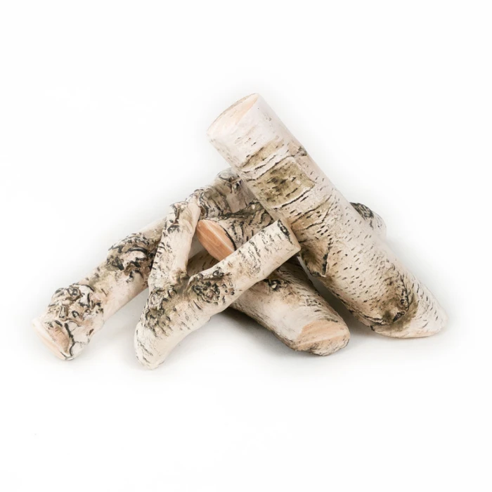 Hvitt dekorasjonssett for biopeiser