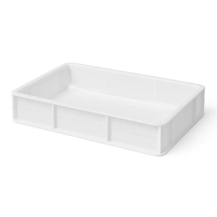 Hevdekasse til pizzakjedel som har plass til opptil 6 pizzadeiger.