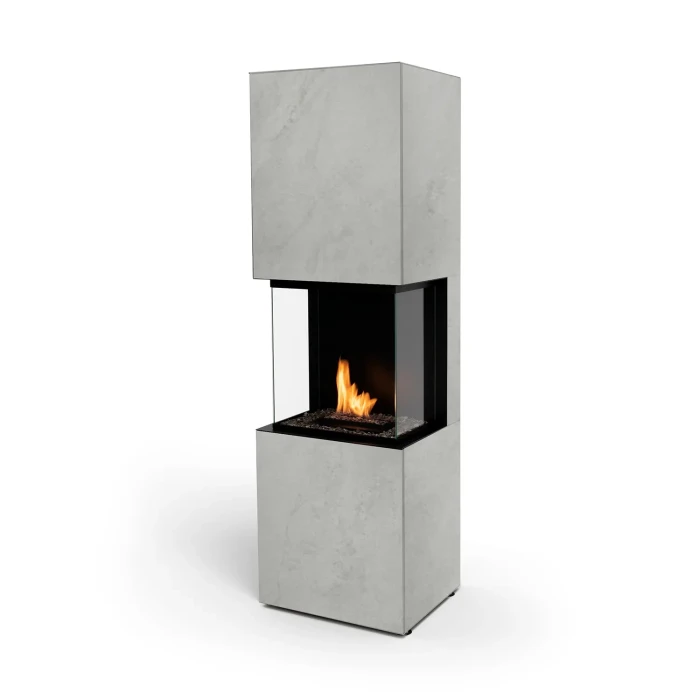 Planika Rock Kovik frittstående biopeis med BEV-teknologi Planika Rock Kovik automatisk frittstående biopeis med BEV-teknologi og en fibersementramme