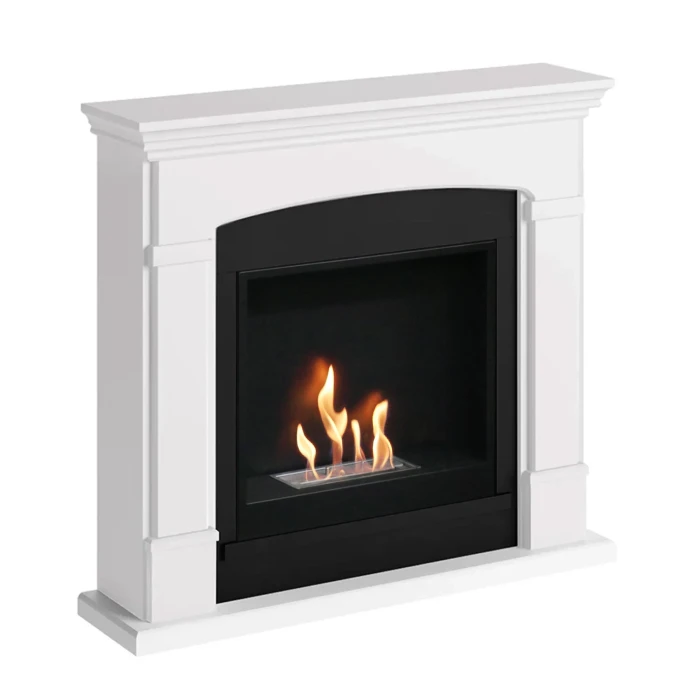 Helmi Hvit Biopeis – med minimalistisk design og røykfri oppvarming. Helmi Hvit Biopeis med minimalistisk design og røykfri oppvarming