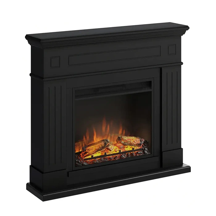 Larsen Svart Tradisjonell Elektrisk Peis fra Tagu