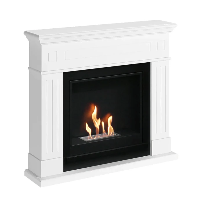 Larsen Hvit Biopeis – minimalistisk design for moderne hjem. Larsen Hvit Biopeis peis i minimalistisk design for moderne hjem