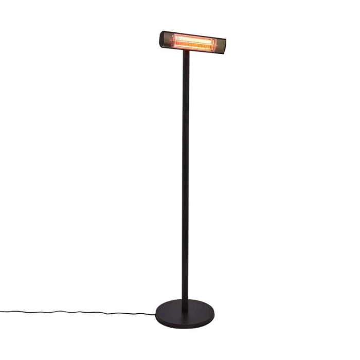 Svart gulv terrassevarmer Svart gulvmodell terrassevarmer