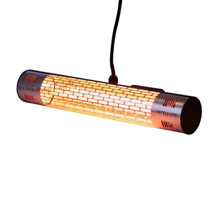 1500 W svart terrassevarmer