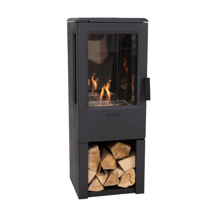 Nobel 90 Bioetanol peis – Frittstående, svart, 42,5 cm x 101,5 cm