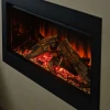 British Fires Ashlett Innsats Black Edition innebygd elektrisk peis med Deluxe Real Logs