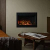 British Fires Ashlett Innsats Black Edition innebygd elektrisk peis med Deluxe Real Logs