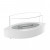 Stilfult oval biopeis til bord i hvit farge