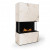 Planika Stone Daze biopeis med en flott ramme av keramikk i marmor-look